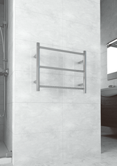 HOTRAIL STRAIGHT ROUND BUDGET HEATED TOWEL RAIL W550xH450xD122mm