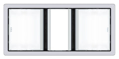 Tastic Luminate Dual 3 in 1 Bathroom Heater, Exhaust Fan & Light - White And Silver