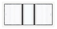 Tastic Luminate Dual 3 in 1 Bathroom Heater, Exhaust Fan & Light - White And Silver