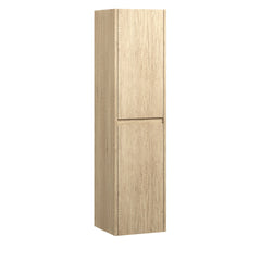 Ledge Scandi Oak Tallboy in Wall-Hung and Kickboard