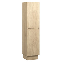 Ledge Scandi Oak Tallboy in Wall-Hung and Kickboard
