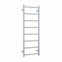 HOTRAIL STRAIGHT ROUND LADDER HEATED TOWEL RAIL W400xH1120xD122mm