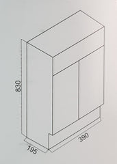 PERFECT MINI Wallhung vanity 400mm