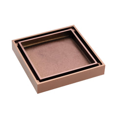 SMART Square Tile Insert 2-in-1 Floor Waste, 100x100mm With 80mm Outlet in Multiple Color