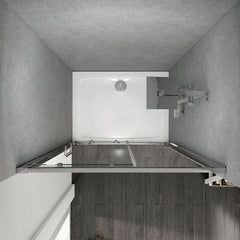 SEMI FRAME LESS FRONT ONLY SLIDING SHOWER SCREEN
