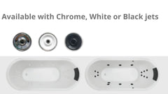 UNO Inset Bath or Spa Bath With Sizes 1530/1700 mm And 10/12//16 Flush Jets
