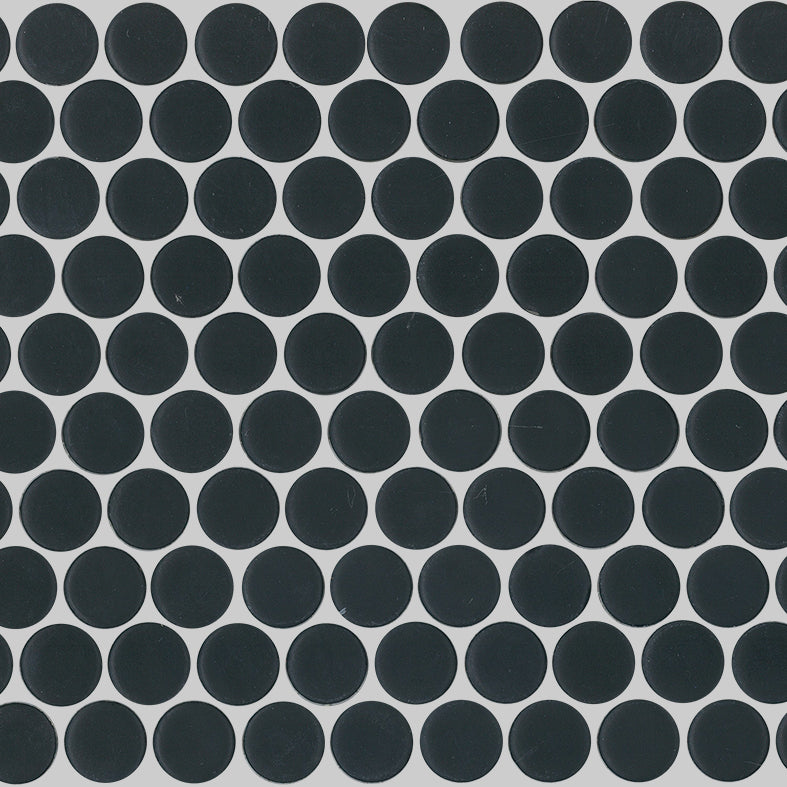 PNR-1022 ORBIT SATIN BLACK PENNY ROUND 20X20
