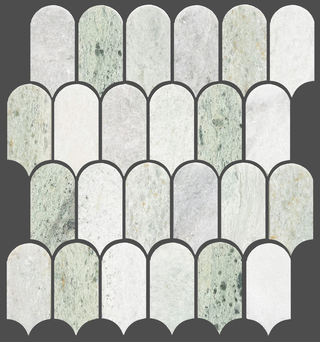 ARTEMIS MING GREEN FEATHER HONED 50X103