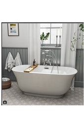 BADEN Gloss White Freestanding Bathtub 1700mm And 1500mm