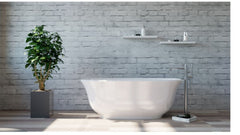 BADEN Gloss White Freestanding Bathtub 1700mm And 1500mm