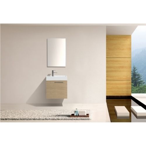 MARIA Maple Oak Wall Hung Vanity 600mm