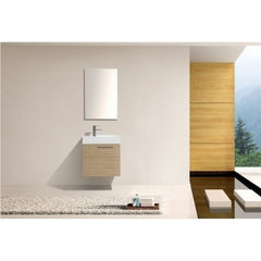 MARIA Maple Oak Wall Hung Vanity 600mm