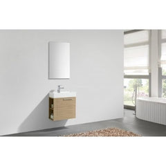 MARIA Maple Oak Wall Hung Vanity 600mm