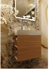MARIA Maple Oak Wall Hung Vanity 600mm