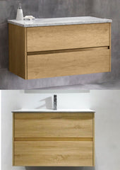 NUTRO Wall Hung Vanity In 750 With Ceramic Top or Stone Top