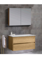 NUTRO Wall Hung Vanity In 750 With Ceramic Top or Stone Top