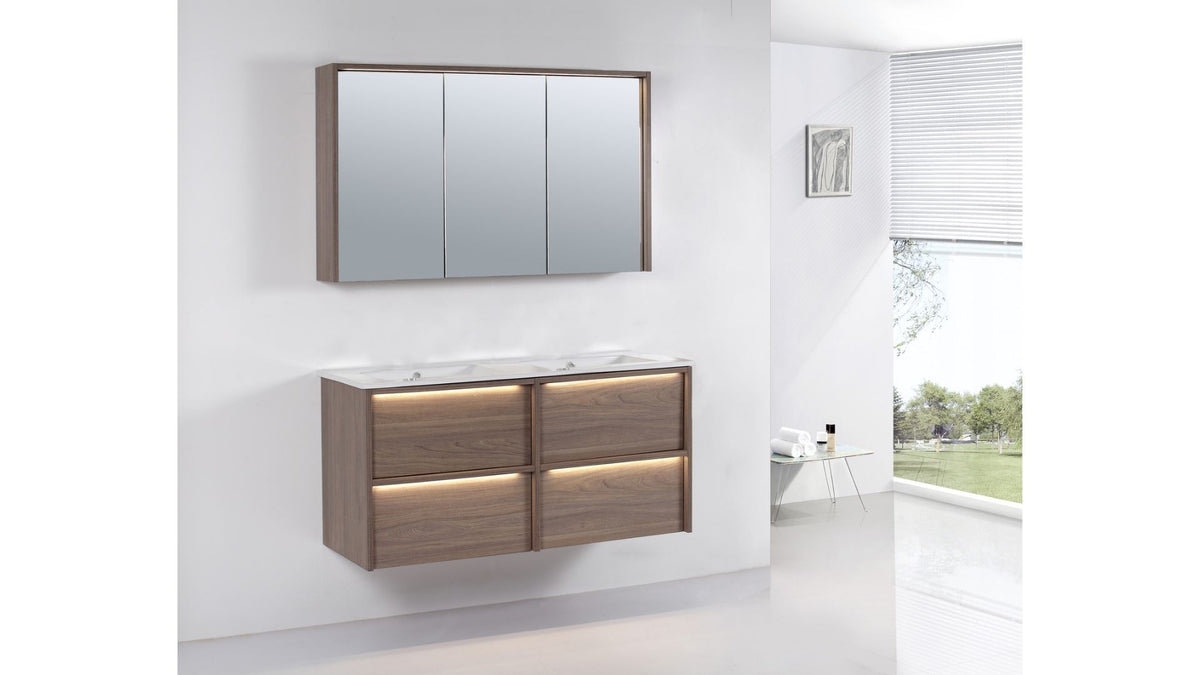 NEON wall hung vanity In 1200mm with LED lights