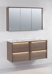 NEON wall hung vanity In 1200mm with LED lights