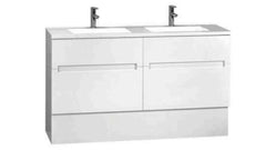 BELLA Floorstanding Vanity In 1500 With White Gloss Finish
