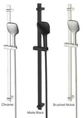 SWEPT AirFlo™ Adjustable Rail Shower In Chrome - Matte Black - Brushed Nickel