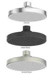 GLIDE RainBoost Shower Rose Only In Chrome - Matte Black - Brushed Nickel