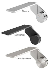 Phoenix AXIA Wall Basin / Bath Mixer Set 200mm In Chrome - Matte Black - Brushed Nickel