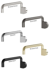 Phoenix DESIGNER Swivel Bath Outlet 230mm Round In Chrome - Matte Black - Brushed Gold - Brushed Nickel - Gunmetal