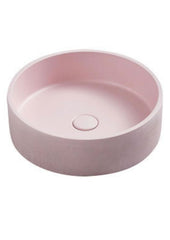 PERUGIA Concrete Basin In 390×390×120mm With Grey Mist, French Grey, White Sandstone, Barbie Pink And Pastel Mint