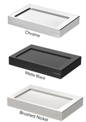 Phoenix LEXI MKII Soap Dish Holder In Chrome - Matte Black - Brushed Nickel