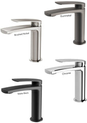 Phoenix MEKKO Basin Mixer In Chrome - Matte Black - Brushed Nickel - Gunmetal