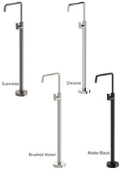 Phoenix MEKKO Floor Mounted Bath Mixer In Chrome - Matte Black - Brushed Nickel - Gunmetal