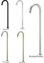 Meir ROUND Freestanding Bath Spout In Chrome - Matte Black - Tiger Brone - Champagne - Brushed Nickel