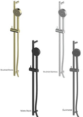 TEXTURA Rail Shower In Matte Black - Brushed Brass - Brushed Stainless - Gunmetal