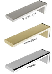 Phoenix ALIA Wall Basin / Bath Outlet 200mm In Chrome - Brushed Nickel - Brushed Gold
