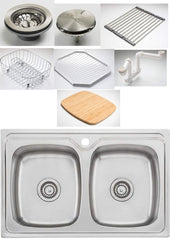 ENDEAVOUR Double Bowl Universal Sink In 878x575x226mm