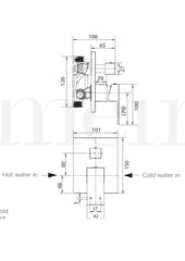 Meir SQUARE Diverter Mixer
