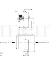 Meir SQUARE Wall Mixer