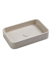 CUNEO Concrete Basin In 506×326×100mm With Grey Mist, French Grey And White Sandstone