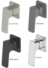 SWEPT Shower Mixer In Chrome - Matte Black - Brushed Nickel - Gunmetal