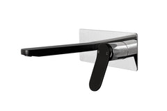 Liberty Wall Basin Set Chrome, Matte Black & Chrome, Matte Black