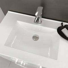 GREEK Fingerpull Satin Black 900 Wall-Hung Vanity