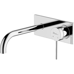 VENICE Chrome Curved Wall Mixer Set