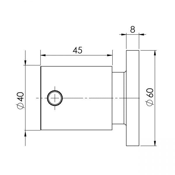 Phoenix VIVID PIN LEVER Wall Top Assemblies 15mm Extended Spindles