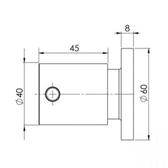 Phoenix VIVID PIN LEVER Wall Top Assemblies 15mm Extended Spindles