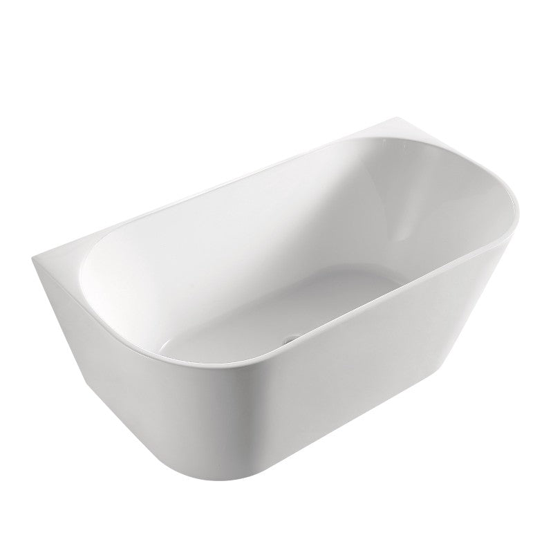 Perfect BTW Back to Wall Bathtub Matte White Finish With Slim Rim Size 1400, 1500 And 1700