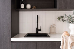 Bellevue Small Rectangular Sink Matte Black, Matte White