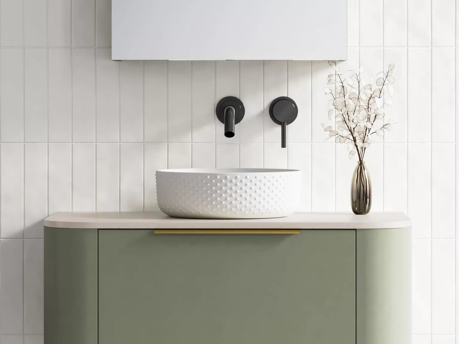 LURE Basin with White gloss And White matt finish