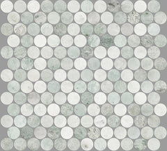 PR23MG-H ARTEMIS MING GREEN PENNY ROUND HONED 23X23