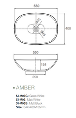 Amber Above Counter Basins