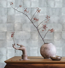 BRUME DOVE GREY DECOR 130X130